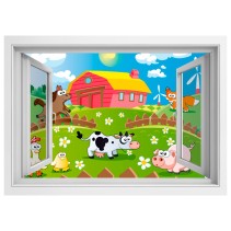 Ventanas 3d animales en la granja
